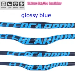 blue carbon mountain handlebar flat carbon handlebar rise bar size 31.8*600-760mm bike parts carbon parts cycling accessories