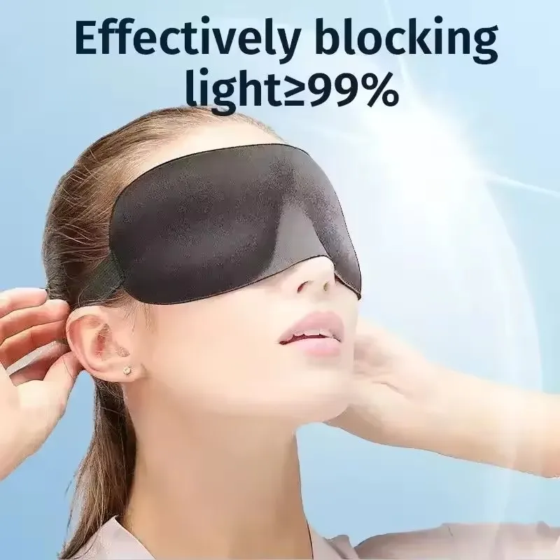 Sleeping Mask Cover Slaapmasker Blockout Eye Comfort Blindfold Concave Light with Women Men Office Use Aid Eye Travel
