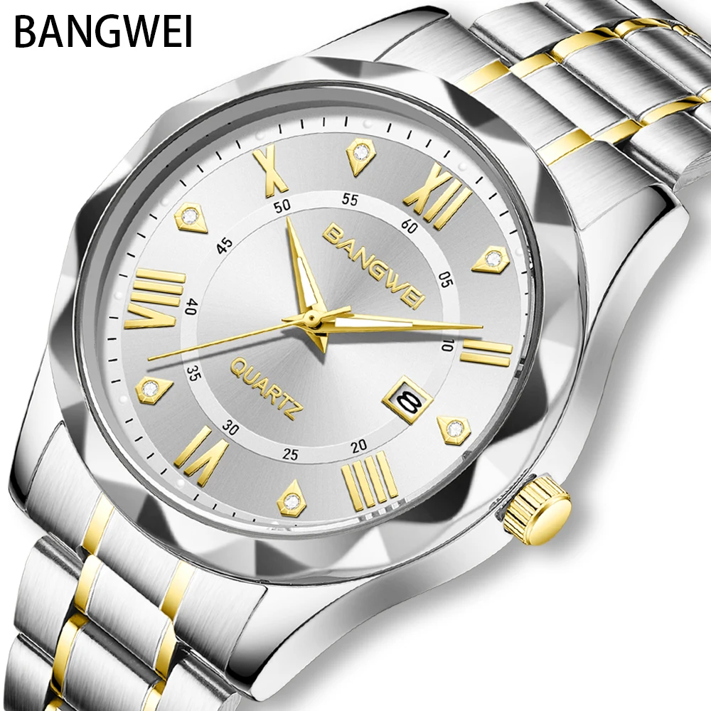 LIGE Men Watch BangWei Top Brand Luxury Watch Men Waterproof Week Date Clock Sport Watch Men Quartz Wristwatch Relogio Masculino