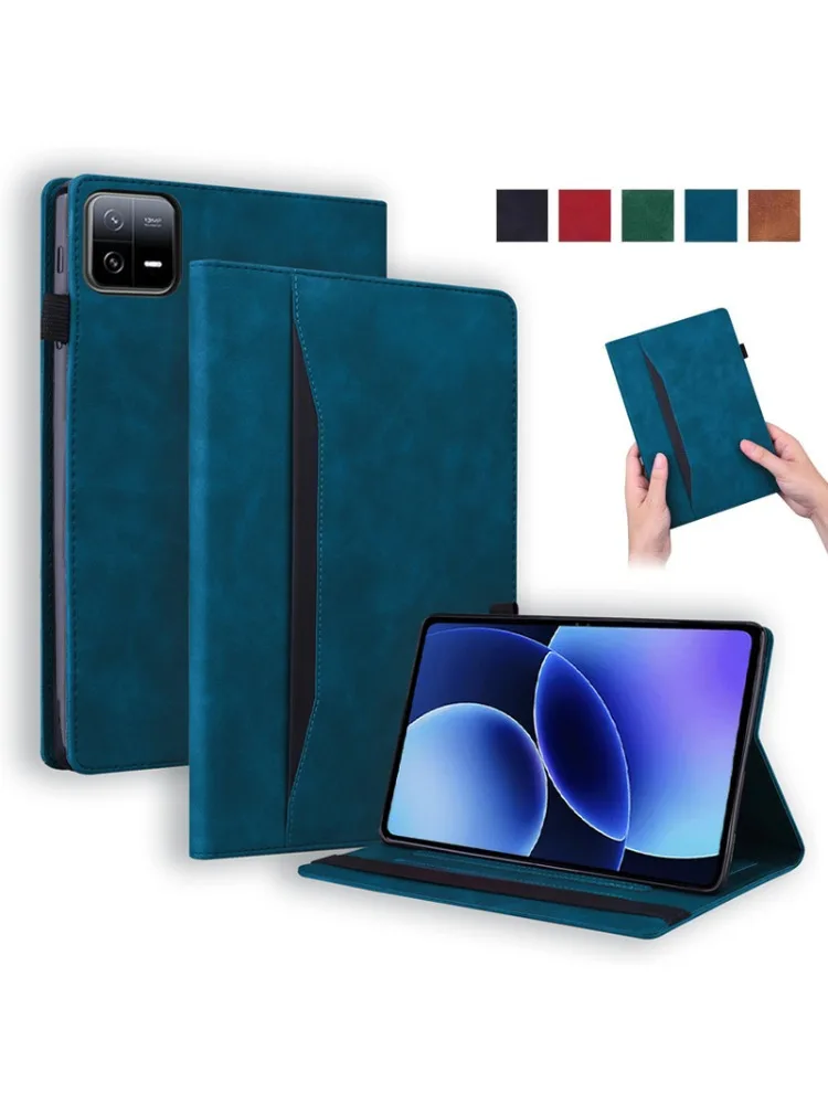 Etui na Xiaomi Pad 8 11.2 cala, luksusowe etui portfel ze skóry PU na tablet, futerał na Xiaomi Pad 8 Pro 11.2, pokrowiec na Mi Pad 8 — zdjęcie produktu 7
