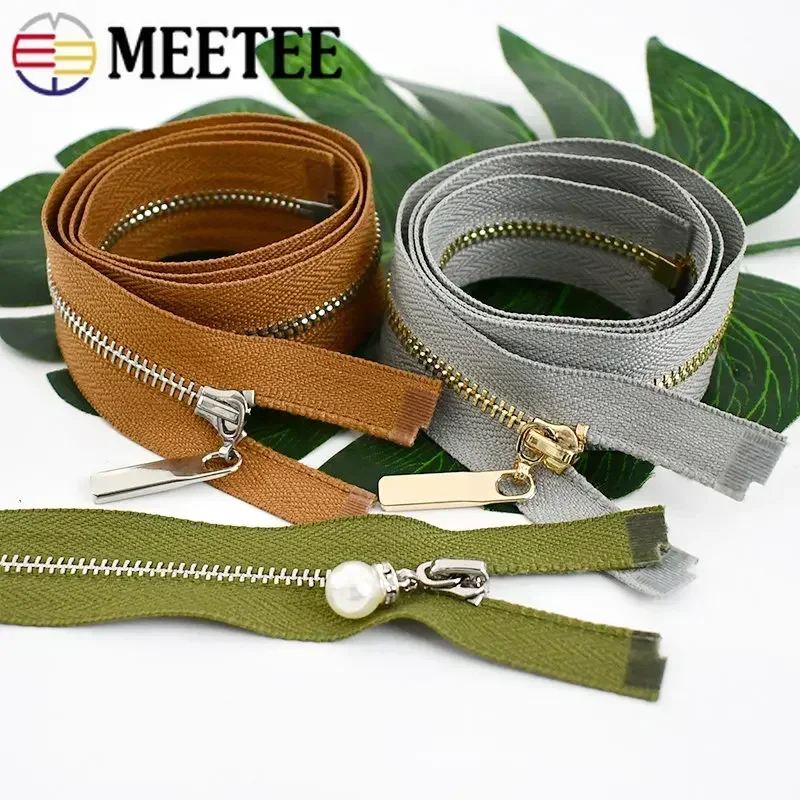 3Pcs 3# Metal Zippers For Jacket 15/18/20/25/30cm Close-end Zip Garment Pocket Decor Zips Repair Kit DIY Bag Sewing Accessories