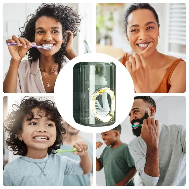 Light Luxury Toothpaste Squeezer Automatic toothpaste extruder Hole-less toothpaste extruder Toothbrush holder