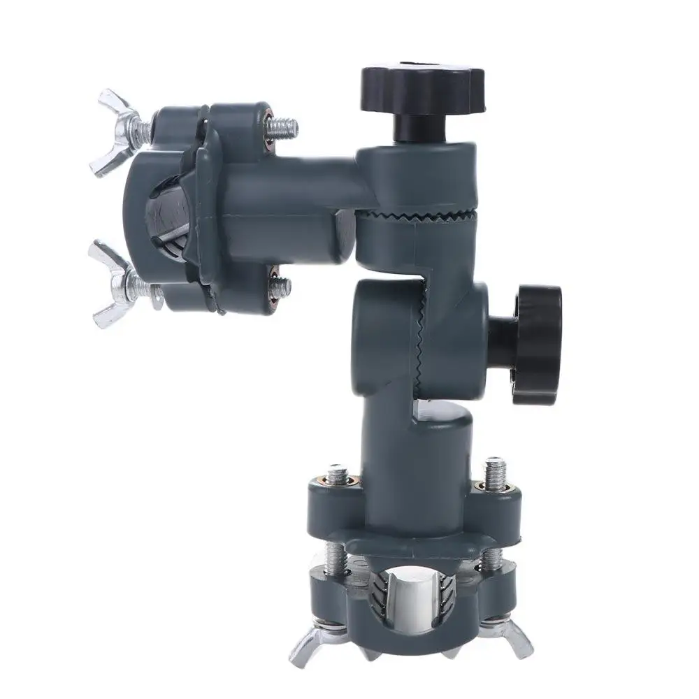 Conector de silla de pesca, soporte giratorio gris para caña de pescar, soporte para silla de pesca, soporte para caña de pescar, soporte para paraguas de pesca