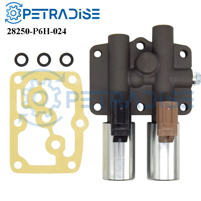 

New Transmission Dual Linear Shift Solenoid & Gasket For Honda Accord Odyssey Acura CL Auto Parts OEM 28250-P6H-024 28250P6H024