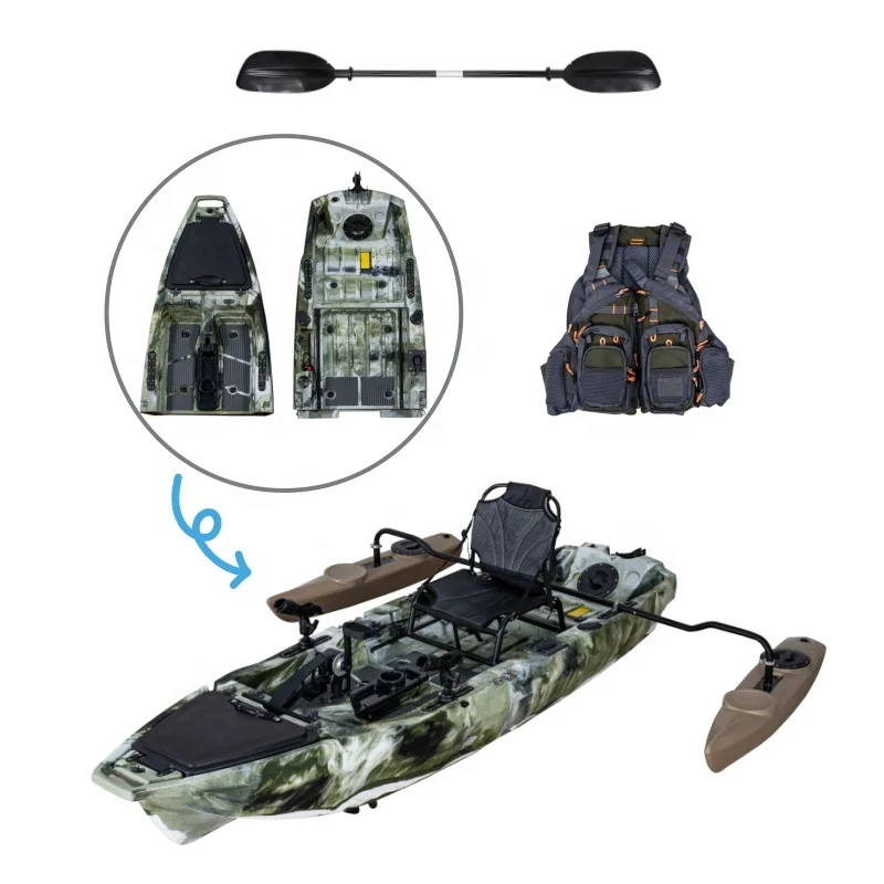 ！@LSF Wholesale 3 Meter 2 Pcs Waterplay Craft Moular Boat  Propeller Pedal Detachable Kayak