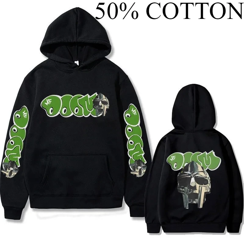 الهيب هوب مغني الراب Mf Doom Madlib Madvillain قناع الفن الجمالي هوديي غير رسمي البلوفرات خمر هوديي الملابس بلوزات للرجال #1