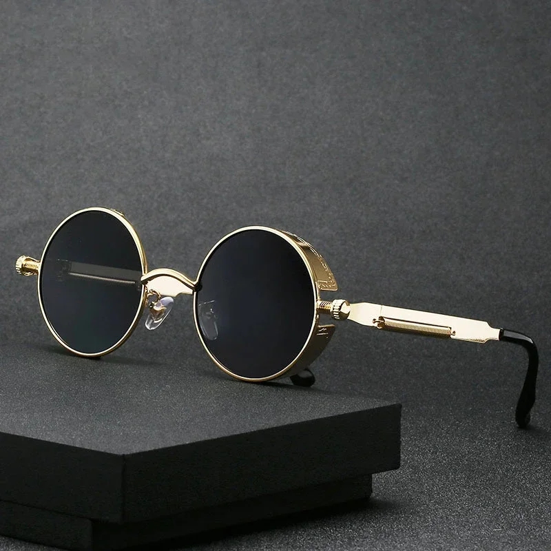 Steampunk Steampunk Glasses New Fashion Round Sunglasses Europe and The United States Retro Glasses Trend Men and Women Models Sunglasses - Aliexpress Deal