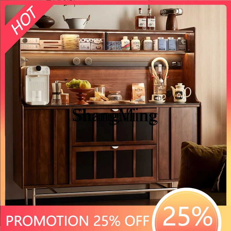 

SM home retro wall integrated locker double-layer living room wine cabinet small apartment