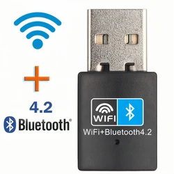 150Mbps USB WiFi Bluetooth Adapter 2in1 Dongle 2.4G WiFi Network card Wireless Wlan Receiver Driver Free For PC Laptop WIN 8/10