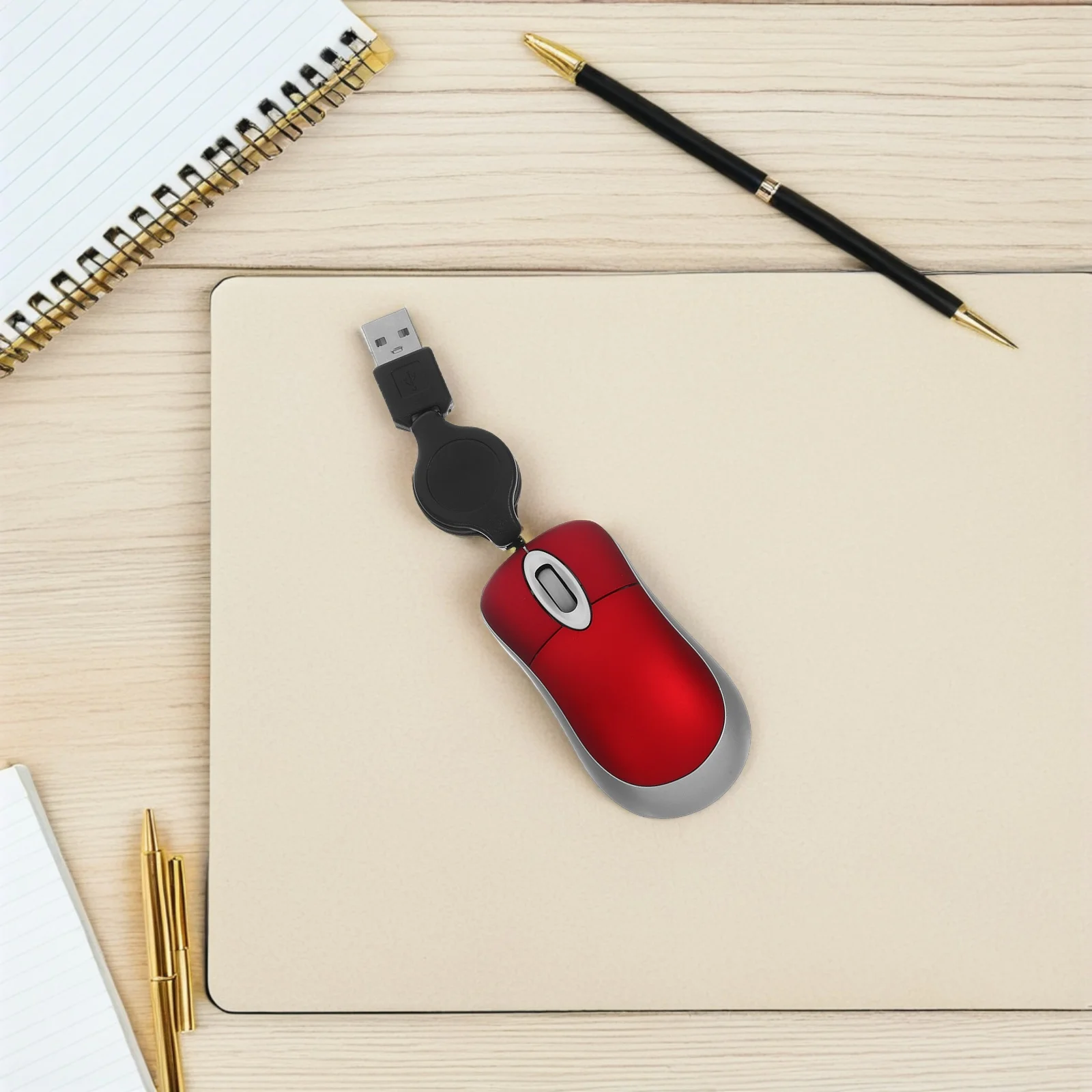 

Mini USB Optical Mouse with 1000Dpi Precision Comfortable Ergonomic Design for Laptop Desktop Office Home Use Silent Wired