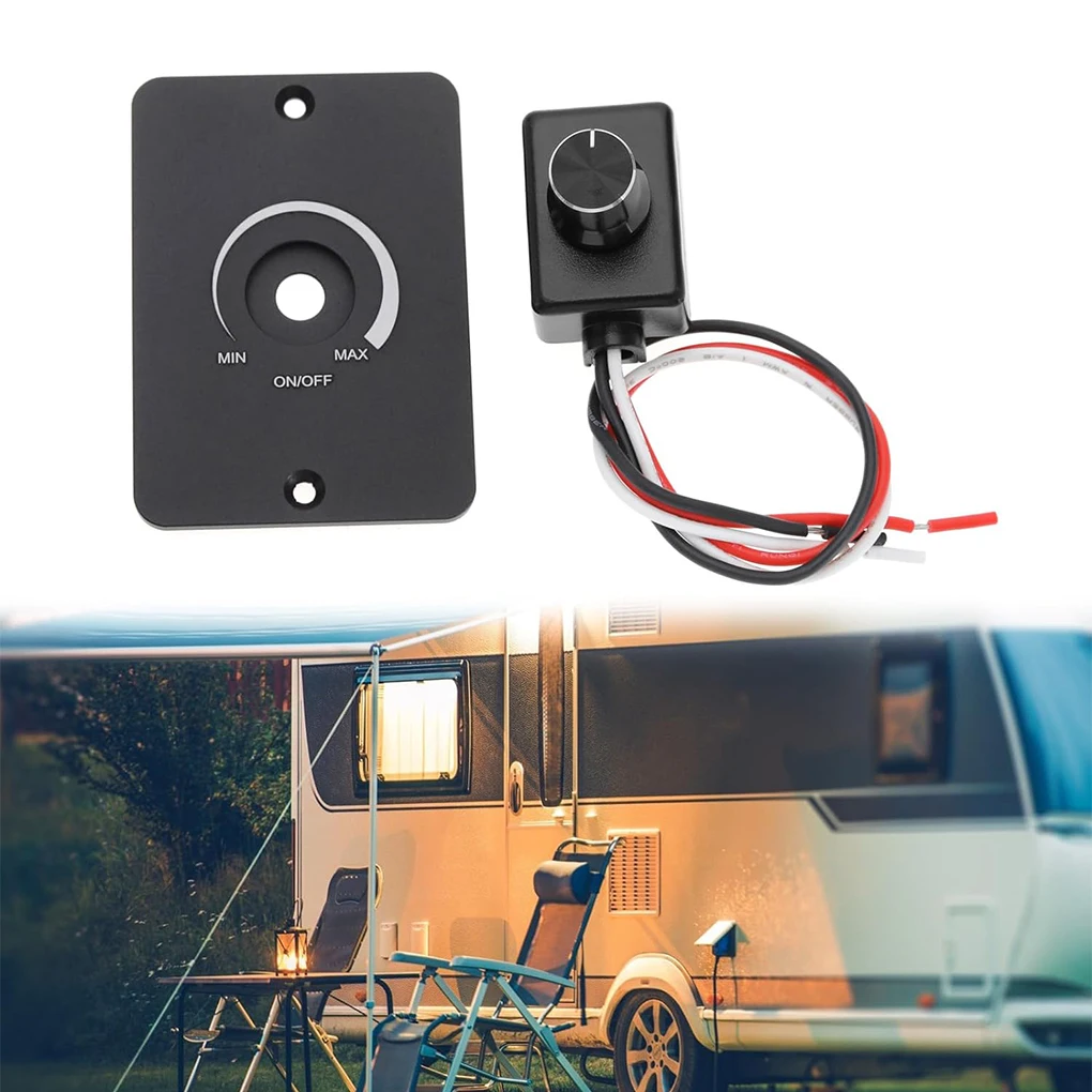 Compatible PWM Light Dimmer With Rotary Knob For Easy Installation RV Experience 12V Light Dimmer