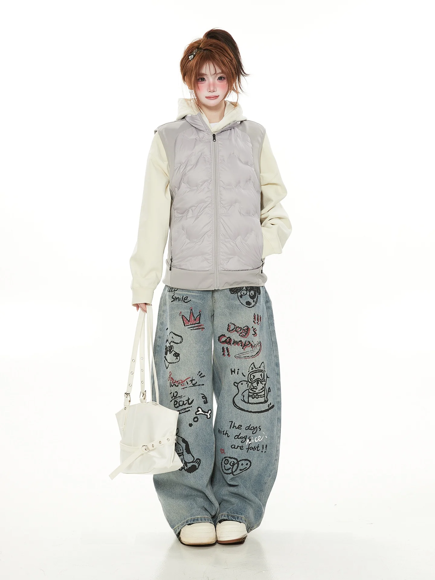 

Теплый легкий американский женский повседневный жилет на пуху без косточек с подкладкой, трендовый брендовый жилет из полиэфирного волокна для поездок на работу