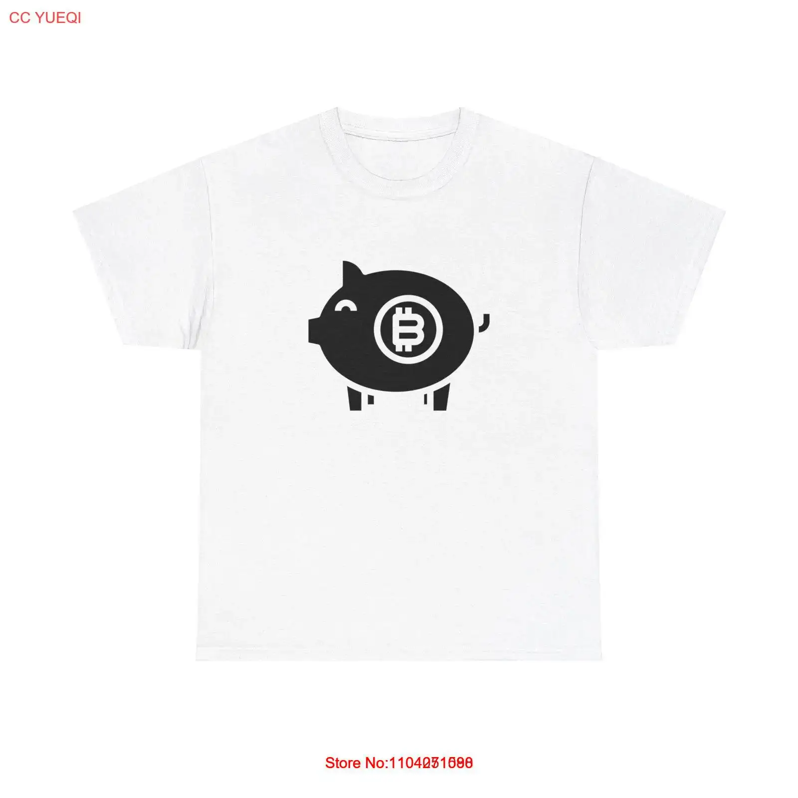 Bitcoin Piggy Bank T-Shirt - btc invest save money cash digital crypto asset