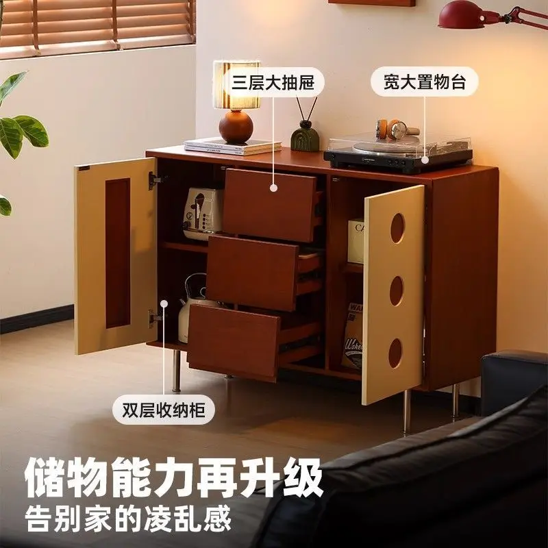 zijkast woonkamer Bauhaus multifunctionele kleuraanpassing opbergkast slaapkamer klein appartement nachtkastje