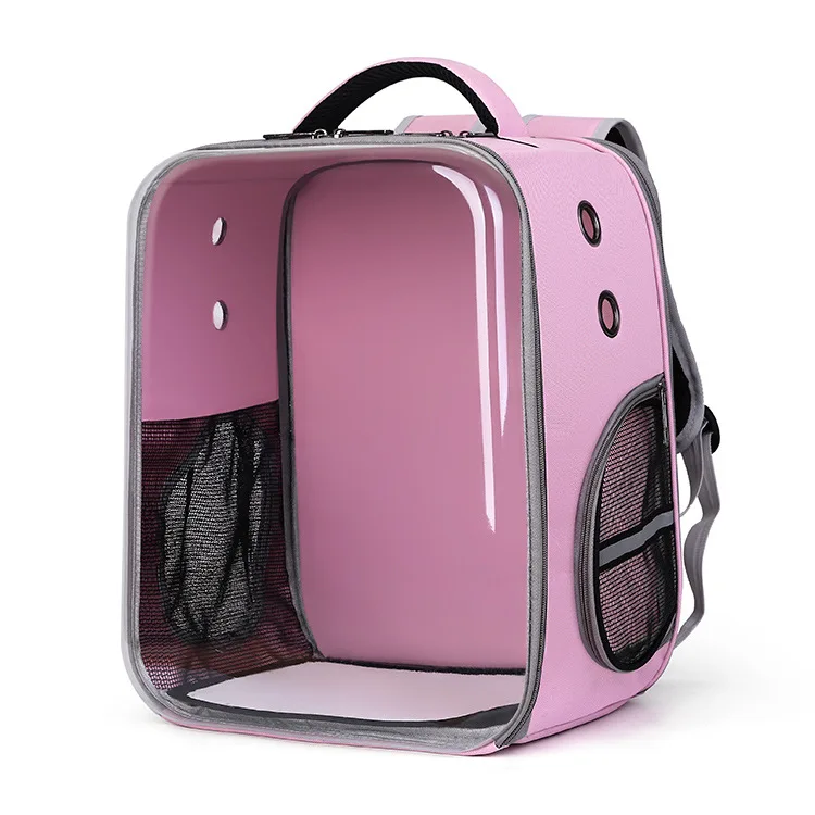 Breathable Transparent Pet Backpack 2026 Portable Outdoor Carry Bag Shoulder Travel Pack for Cat Small Dog Outdoor Activity Use