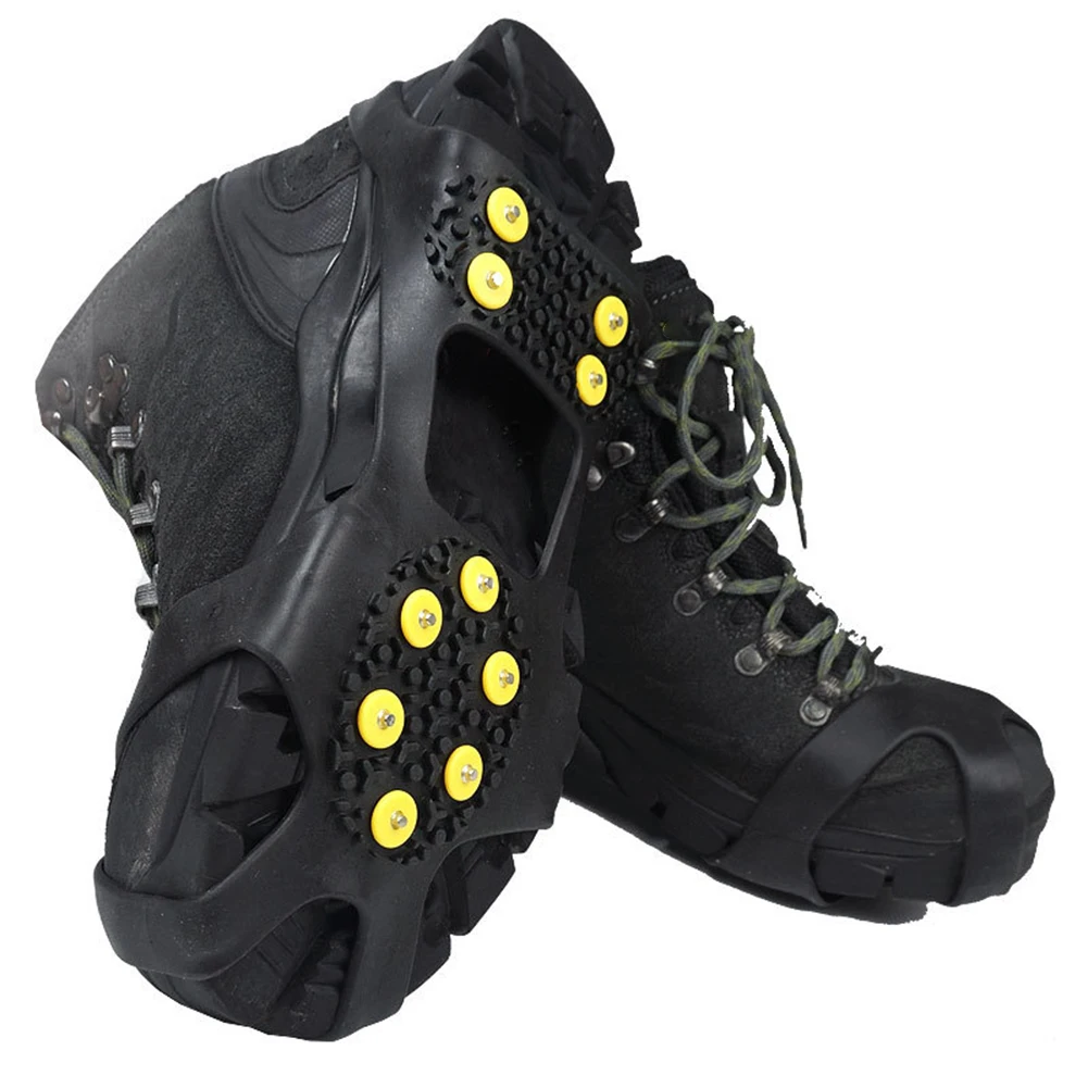 

10 Teeth Mountaineering Cleats Anti-Slip Snow Claw Shoe Covers Unisex Boots Snow Cleats Outdoor Chain Shoe Spikes
