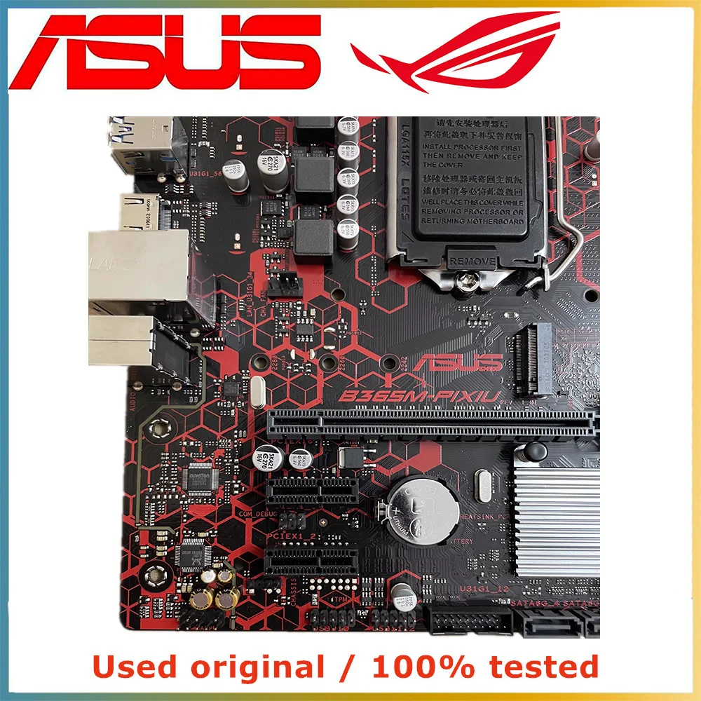 For ASUS B365M-PIXIU LGA1151 B365 Supports 6/7/8/9th Generation Intel CPU M.2 Interface, HDMI, USB3.0 Motherboard