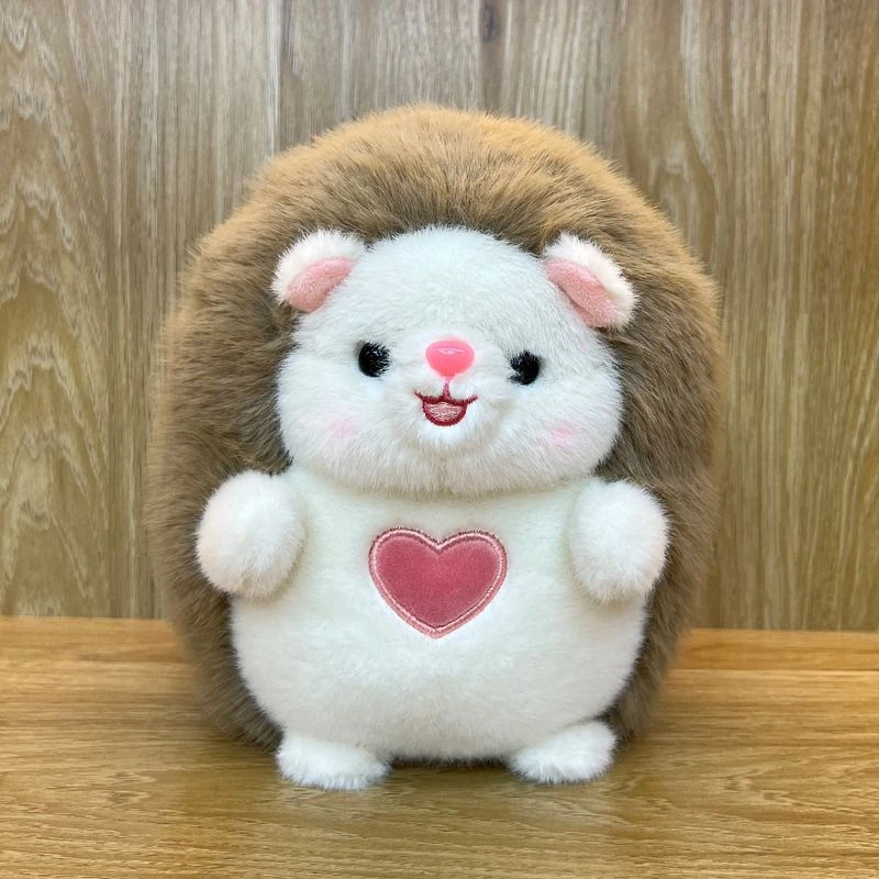 

20cm Cute Heart-shaped Hedgehog Plush Toy, Super Soft New Short-haired Animal Doll, a Birthday and Festival Gift for Children
