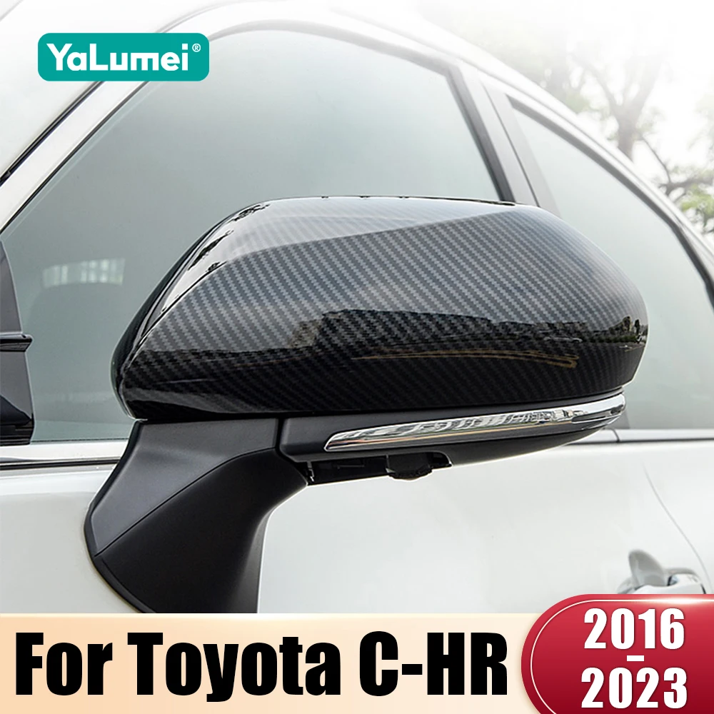 For Toyota C-HR CHR 2016 2017 2018 2019 2020 2021 2022 2023 Hybrid ABS Car Side Rearview Mirror Cap Trim Cover Shell Accessories