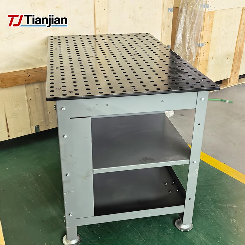 Heavy Duty 2D Welding Table with 16mm Square Holes and Strong Steel Top Plate