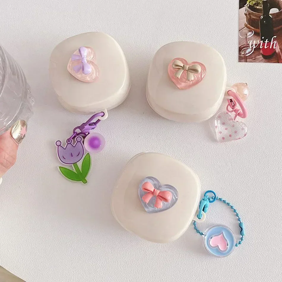 جراب حماية لسماعات الكرتون على شكل دب لطيف ، غطاء سيليكون ، براعم سامسونج غالاكسي لايف في ، Buds2 ، 2Pro ، براعم برو ، بلوتوث