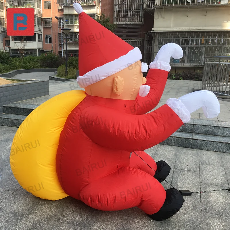 2024 Giant Inflatable Santa Claus for Christmas Decoration Festive