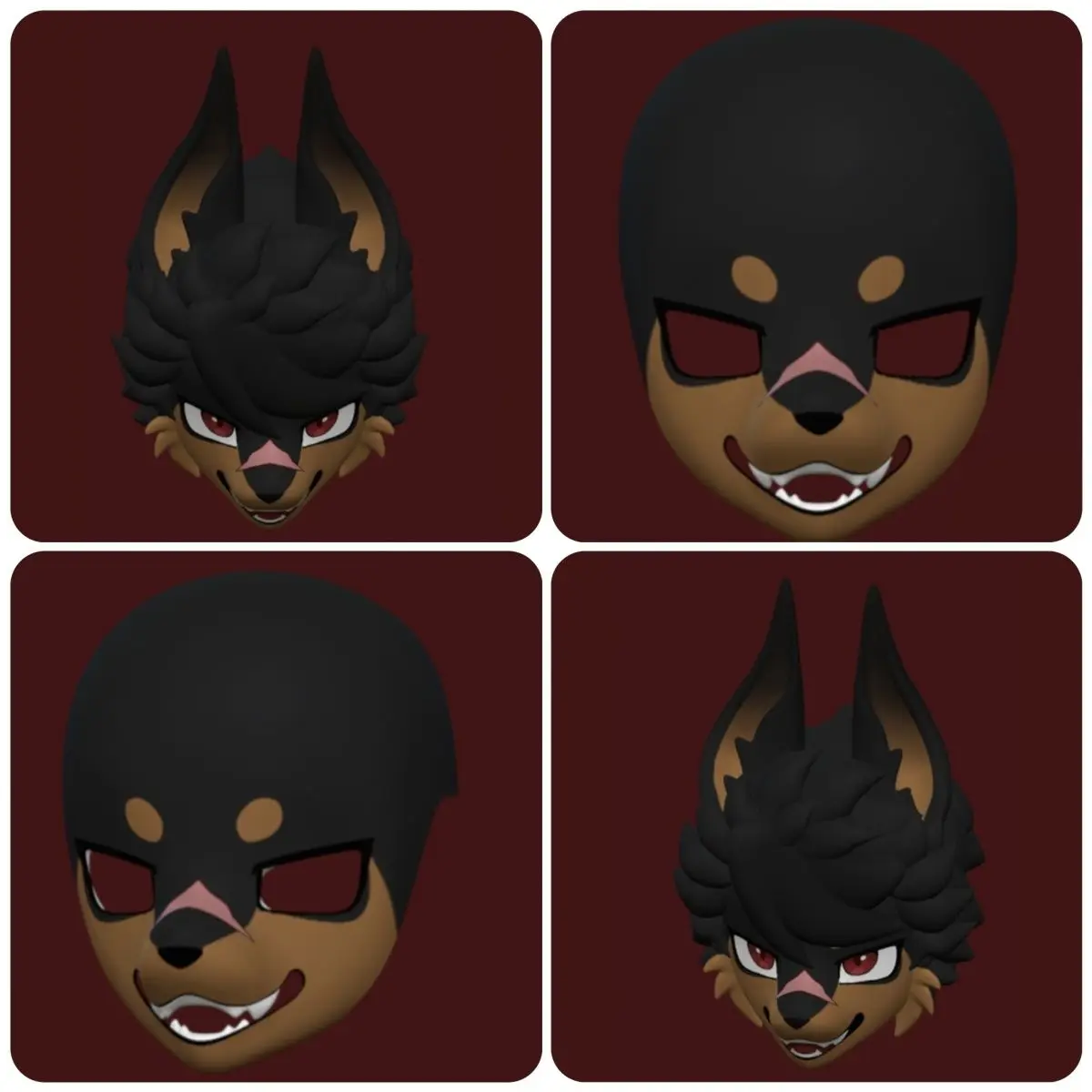 

Kemono Short Snout Base Mask Fursuit Resin Kig Serie Beast Костюм Череп Furuit Костюм PLA Печатный Череп DIY Аксессуары Кигуруми