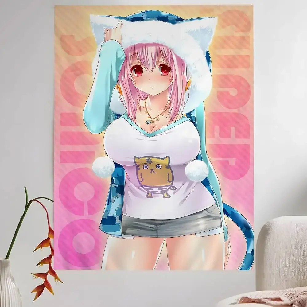 أنيمي سوبر سونيكو نسيج ملون الجدار الشنق البوهيمي الجدار المفروشات ماندالا الجدار شنقا ورقة