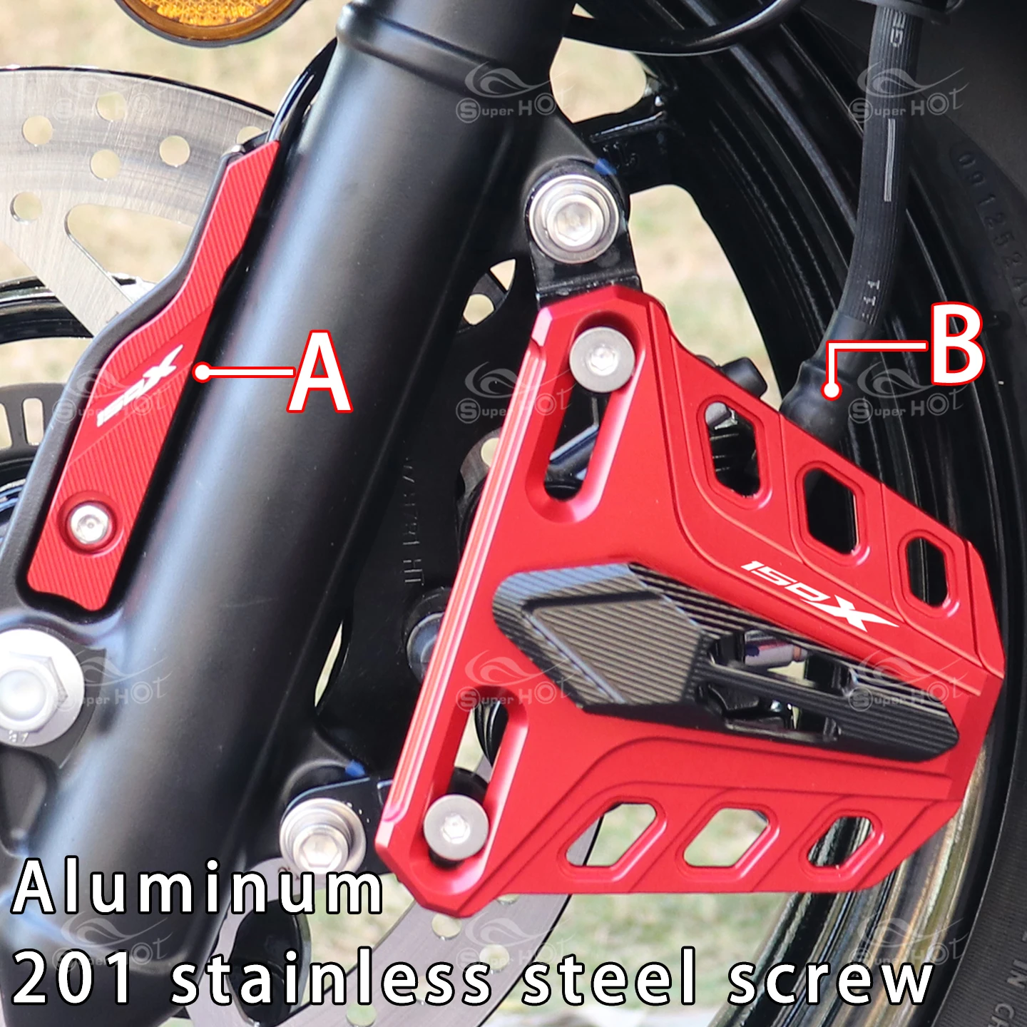 Motorcycle Accessories for Zontes 150V 150X 150V X Front Brake Caliper Decorative Cover Front wheel ABS Sensor Guard Protection
