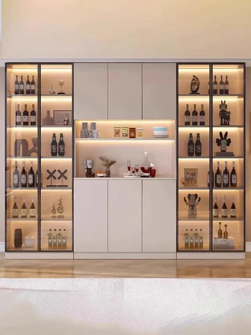 Advanced Display Wine Cabinet Wooden Bar Shelf Storage Wine Cabinet Collect Bar Armarios Para Sala De Estar Hotel Furniture