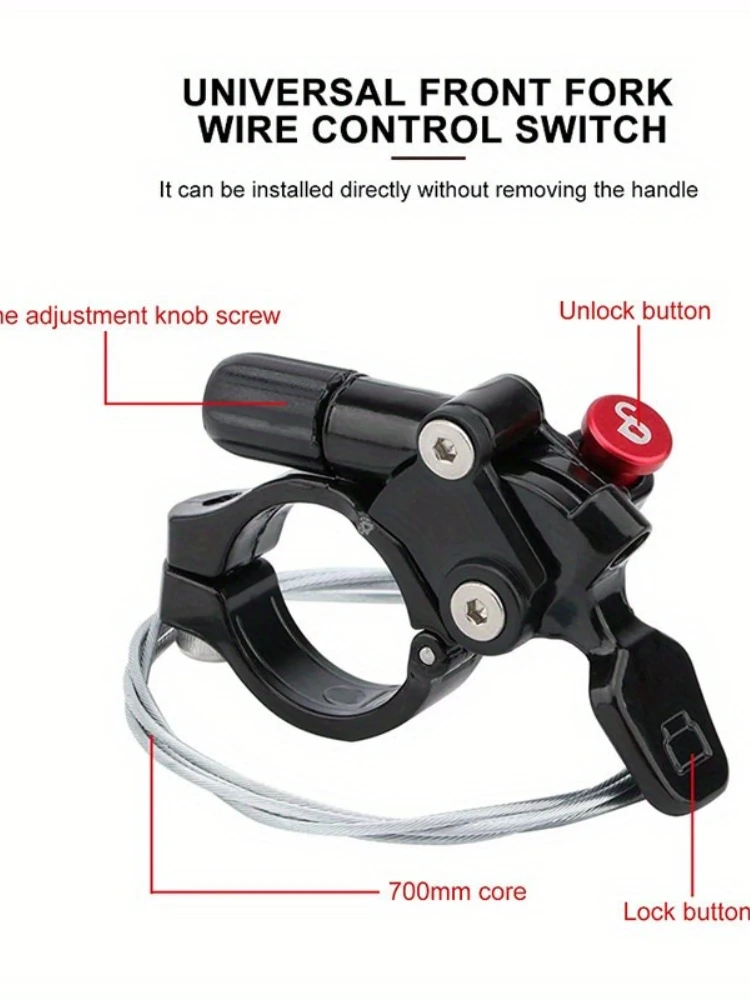 AliExpress Mountain Bike Bicycle Parts SR ST Fork Remote Lockout Lever with Cable for XCR XCM EPIXON EPICON Suspension Forks