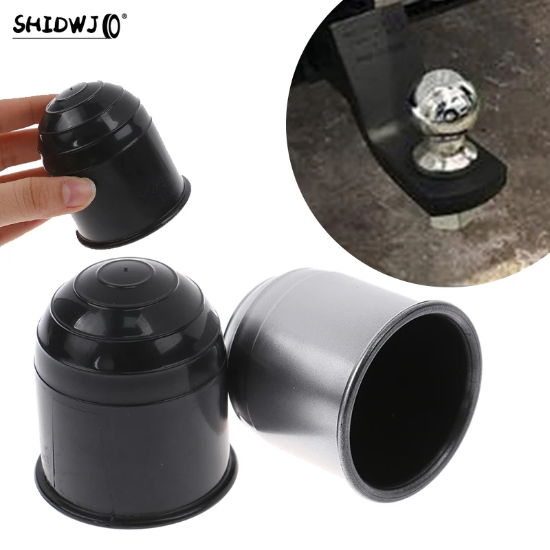 50mm Black Silver Car Tow Hook Ball Cover Cap Tow Hook Cap Hitch Caravan Traile Towing Tow Hook Towball Trailer Accessories