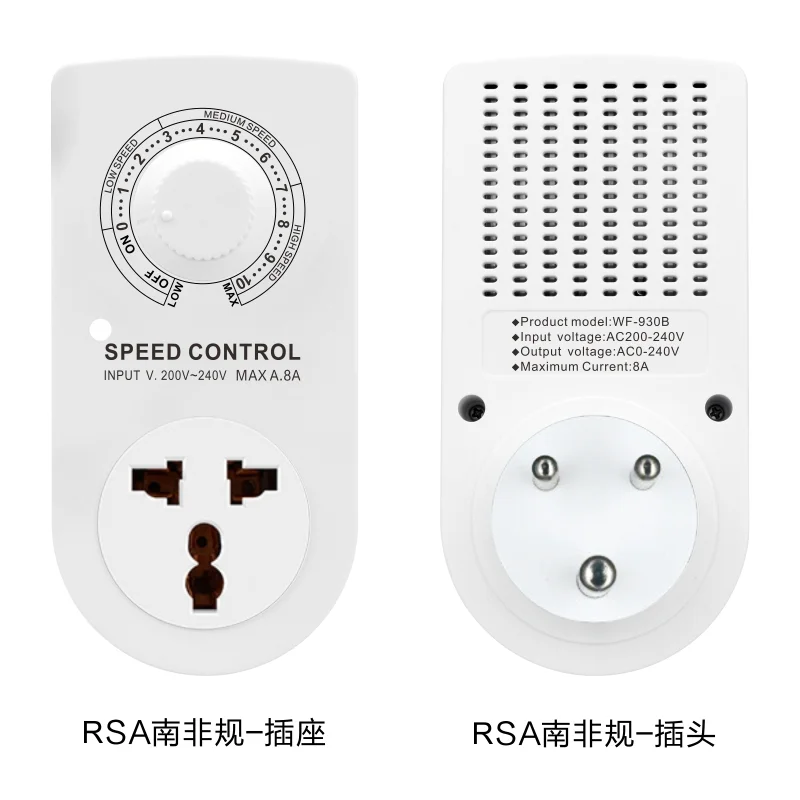Controlador de velocidade do ventilador 220v, interruptor de velocidade stepless, regulador eletrônico de tensão para ventilador de exaustão, polidor, motor de moedor de ângulo