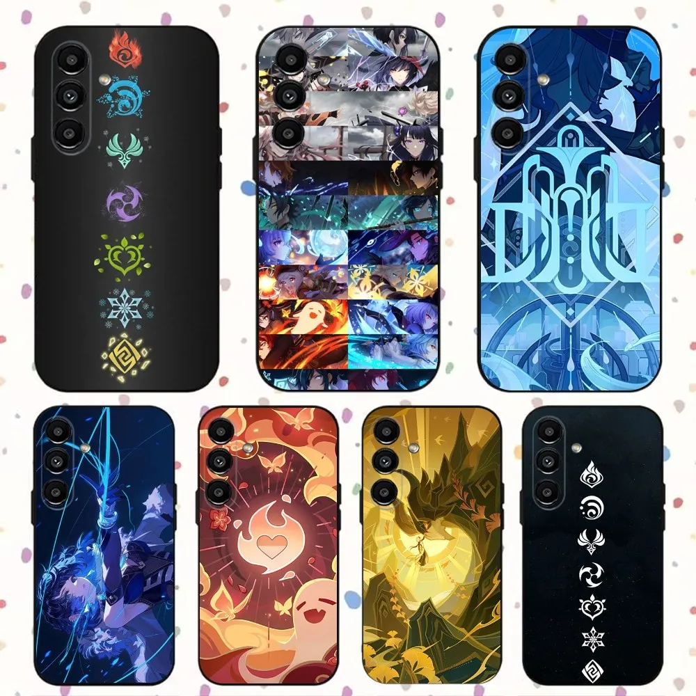 

Genshin Impact Game Phone Case For Samsung S24,S21,S22,S23,S30,Ultra,S20,Plus,Fe,Lite,Note,10,9,5G Black Soft Cover