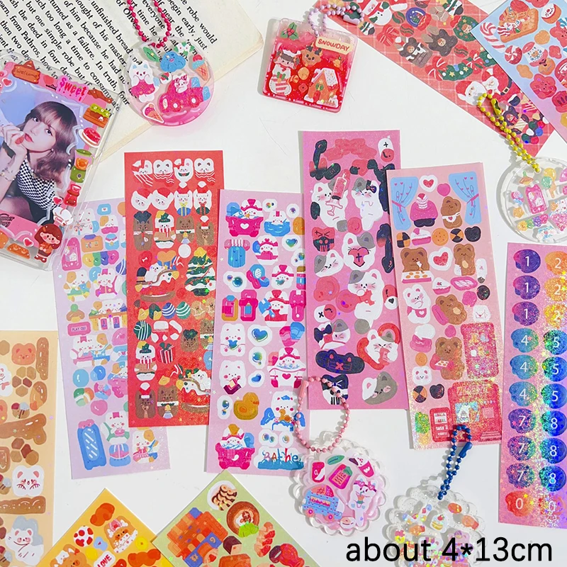 20PCS No-Repeated Sheet Stickers Aesthetic Cute Set Pack Toy Decor Stationery Scrapbooking