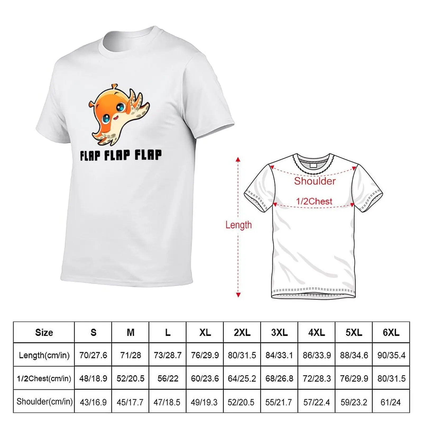 Flap Flap Flap T-Shirt vintage man clothes mens big and tall t shirts