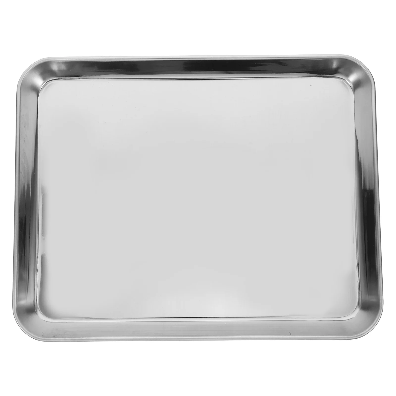 

1pc Medical Tray Stainless Steel Flat Bottom Wear-Resistant For Medical Instrument Storage Organizing Tool Teaching Equipment