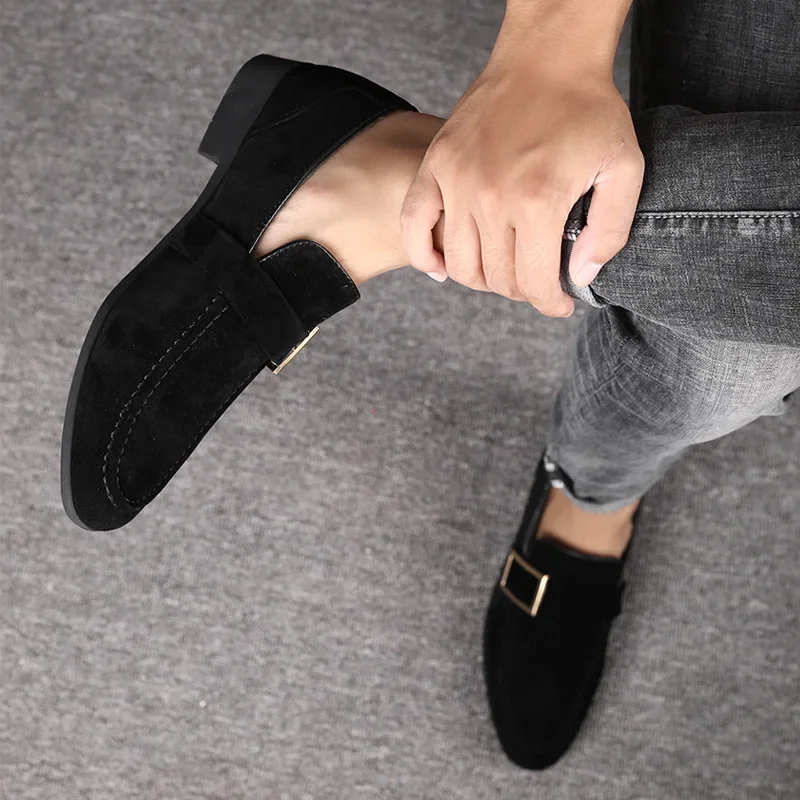 New Mens Casual Business Shoes Loafers Men Dress Shoes Faux Suede Driving Shoes Fashion Formal Shoes for Men Sneakers2023