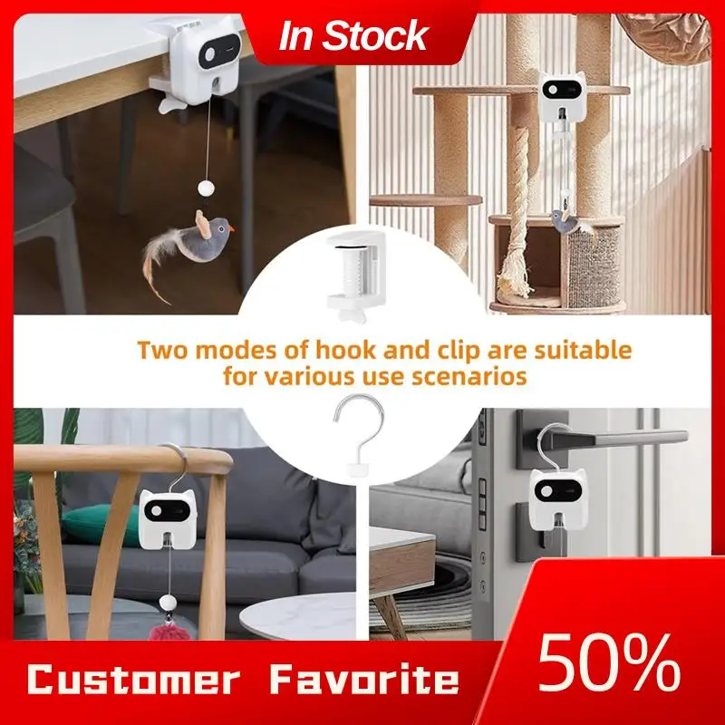 AT03 Top kattenspeelgoed voor katten Rekbaar oplaadbaar automatisch interactief kattenspeelgoed voor kattenteaser