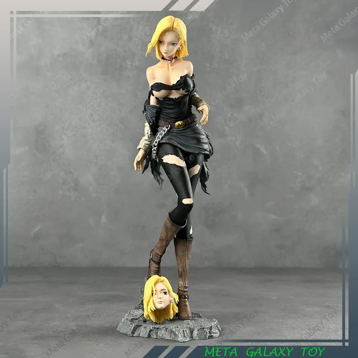 

Креативная модель Dragon Ball Android 18, лазурит, ручная работа, высококачественный материал ПВХ. Коллекция украшений для рабочего стола, подарок на день рождения