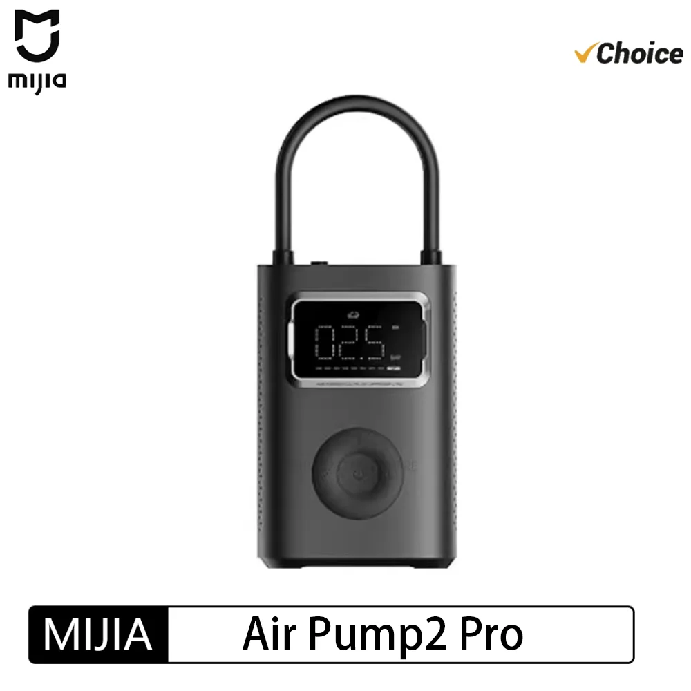 

MIJIA Air Pump 2 Pro Portable Electric Inflator Pump Digital Display Inflator 150psi Max Basketball Tire 2500mAh Bike Car
