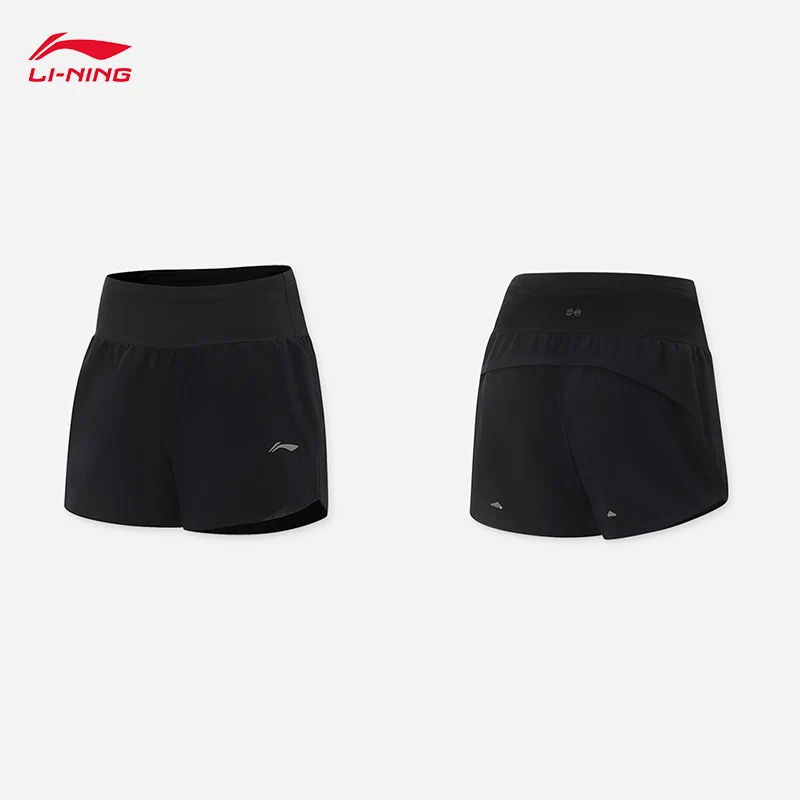 

LI-NING Professional Running Series Breathable Women Running Shorts Reflective AT DRY Cool Sports Shorts AKSV102