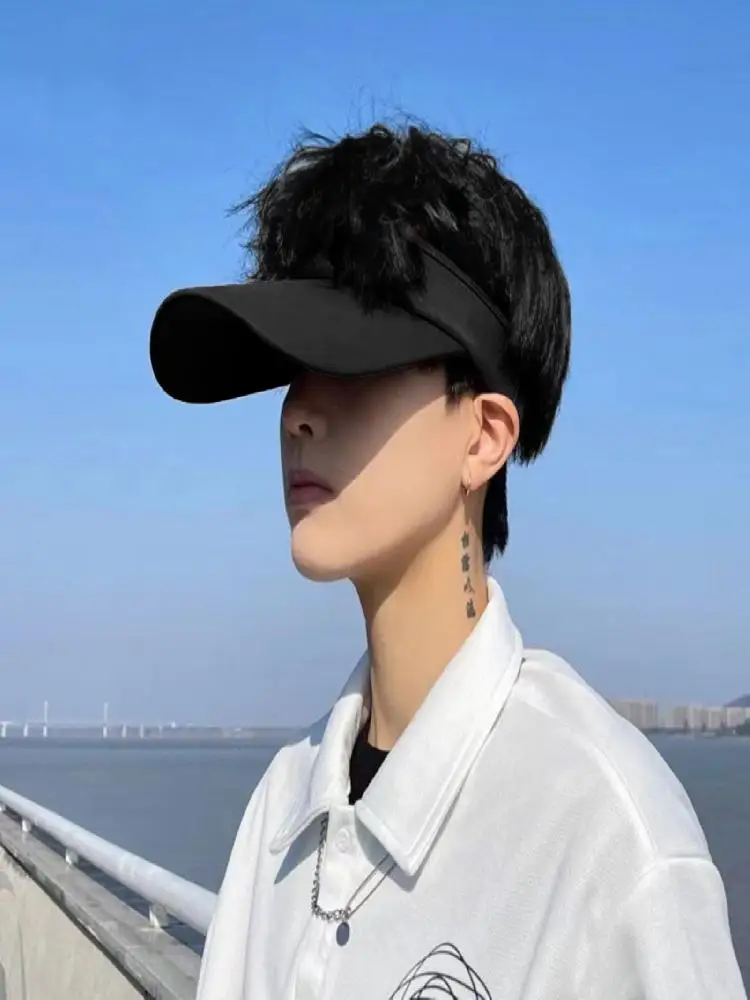 Adjustable Sun Visor Hats for Man Empty Top Cap Baseball Cap for Camping Fishing Traveling