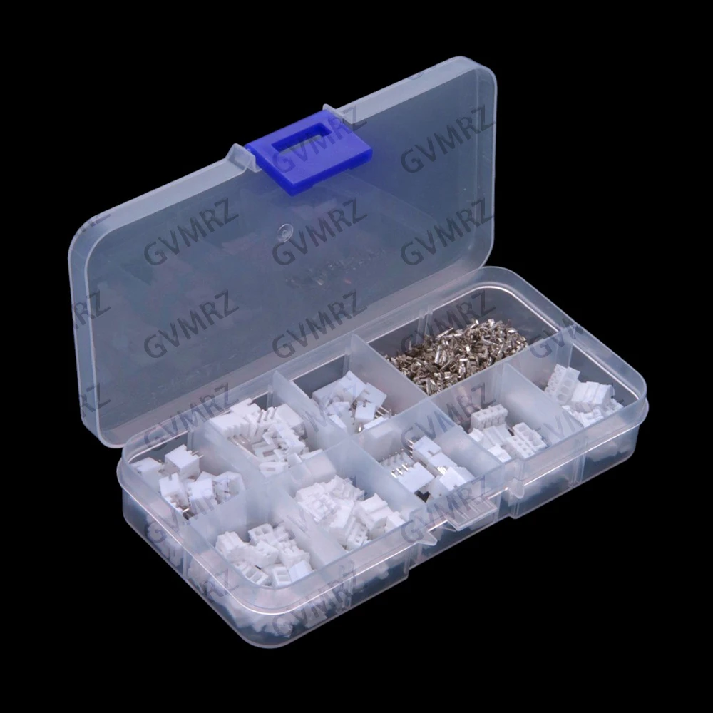 300PCS 2.0mm interlocking kit PH2.0mm pitch 2P 3P 4P housing pin header JST connector 2-4P
