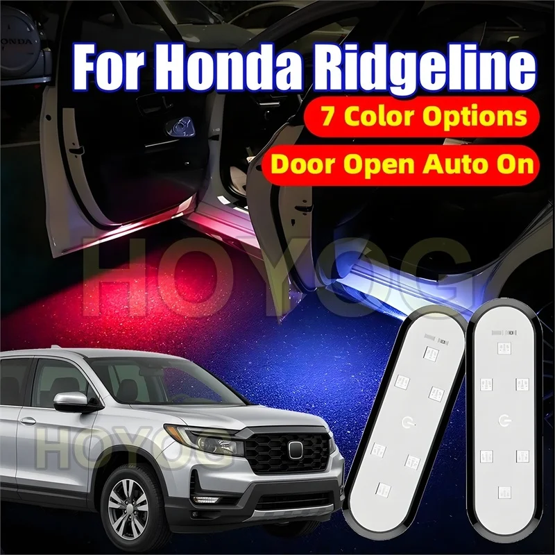 Fit for Honda Ridgeline 2016-2026 USB Rechargeable Wireless 6-LED Car Door Courtesy Light for Puddle Lighting