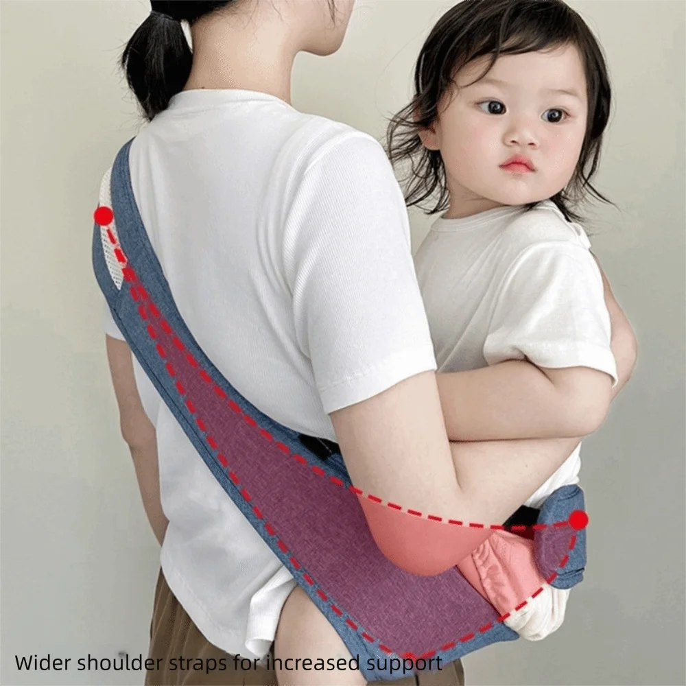 Babydraagzak voor pasgeboren vooraan met taillebescherming Katoenen babyrugzakken Kangoeroetas voor baby's Mesh