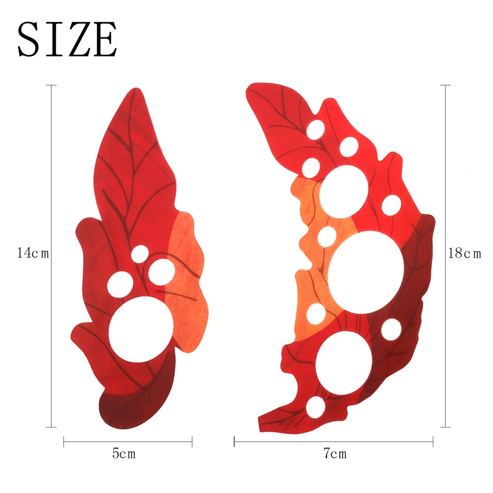 Guitar Sticker Quick and Easy Installation Grape Leaf Shape Acoustic Guitar Pickguard Scratch Plate Sound Hole Sticker