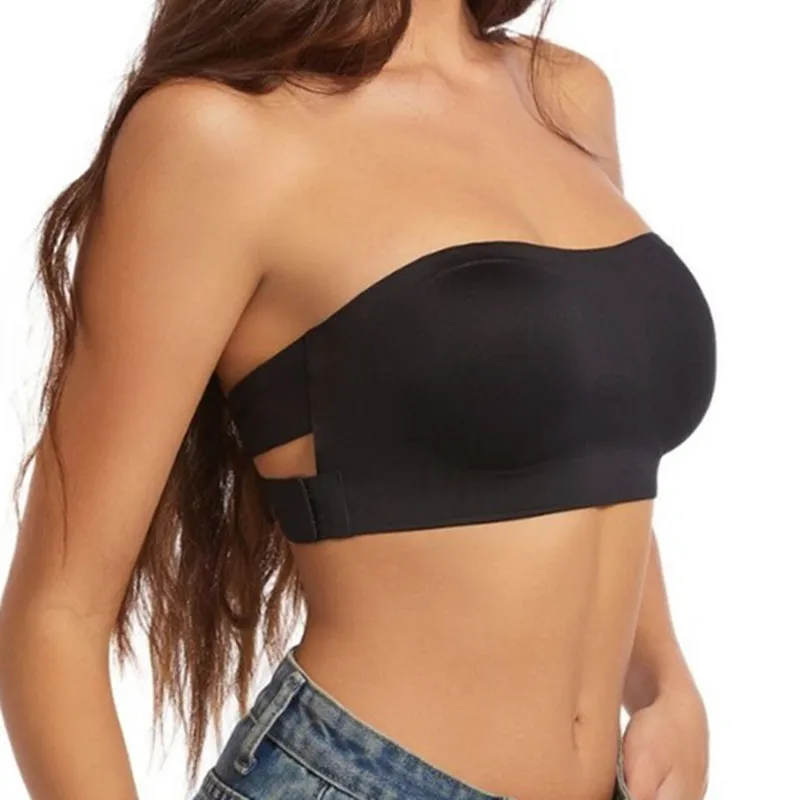 

1/2 Pieces of New Bralette Without Straps for Women Gathering Traceless Sports Bras Silicone Anti-Slip Sexy Bras for Weddings