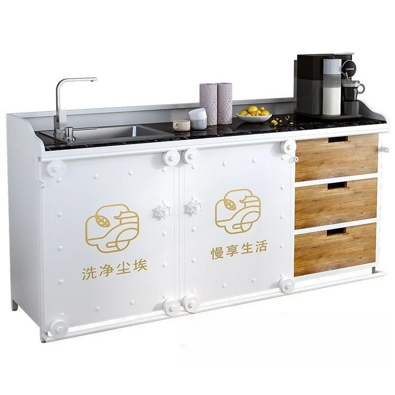 Office bar balcony integrated cabinet, washstand cabinet, water purifier floor water bar integrated bed and breakfast sink