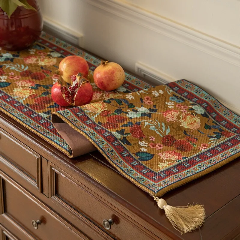 American Luxury TV Console Table Mat Atmosphere Dining Table Runner Cabinet Flag Coffee Desktop Cloth Cover Long Desk Cover